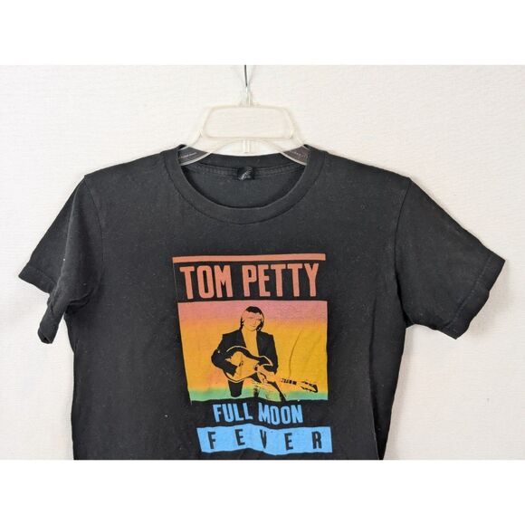 Tom Petty Full Moon Fever Graphic Print T-Shirt Black Size Small - Picture 3 of 9